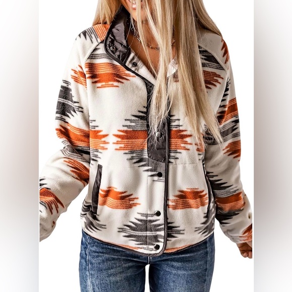 Jackets & Blazers - Western Aztec Print Light Jacket